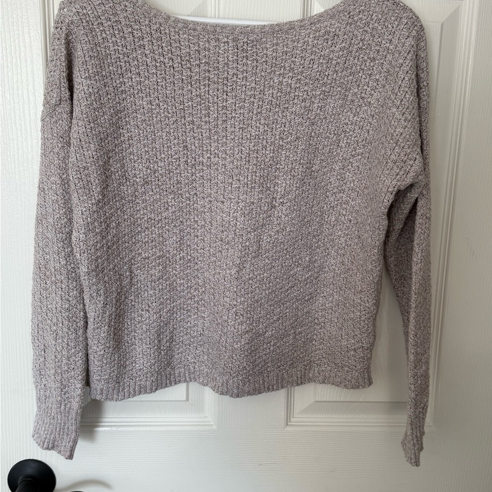 American Eagle Outfitters Women's Knit Sweater - Cream View 3